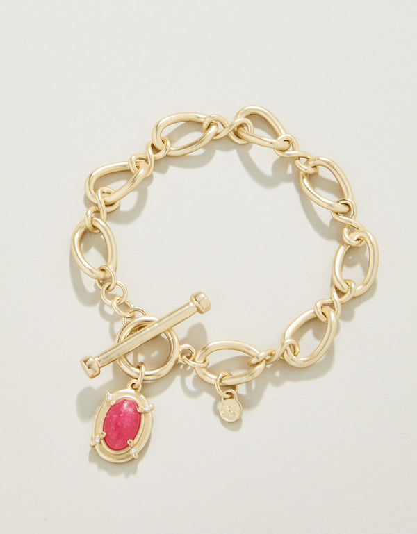 Spartina 449 Greta Toggle Bracelet-Pink