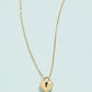 Spartina 449 SP Locked in Love Necklace 16"- Heart Padlock