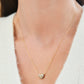 Spartina 449 SP Sparkling Heart Necklace 17"-White Opal