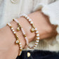 Spartina 449 SP Alljoy Stretch Bracelet- 6mm Cream