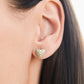 Spartina 449 SP Sparkling Heart Stud-White Opal