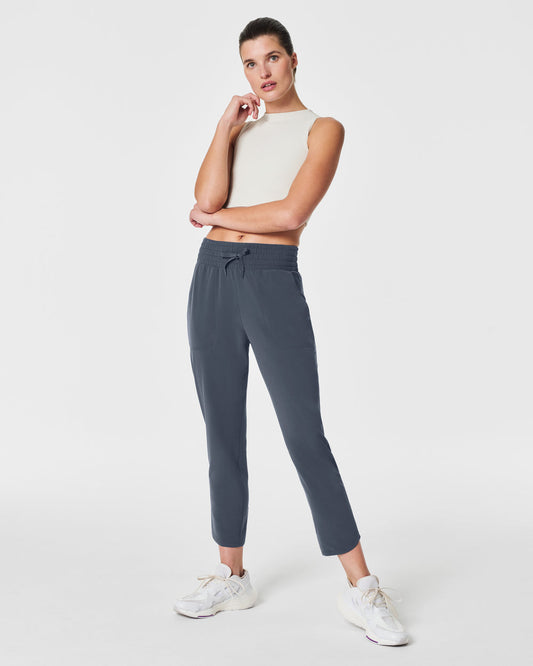 Spanx On the Move Tapered Pant-Dark Storm