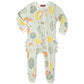 Milkbarn Kids "Vintage Balloons" Organic Cotton Ruffle Zipper Footed Romper