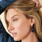 Spartina 449 Dew Drop Earrings-Navy