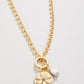 Spartina 449 Chicory Medallion Necklace 17"-Pearl