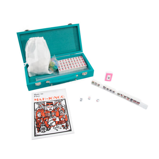 Brouk & Co. Mini Travel Mahjong Set-Teal