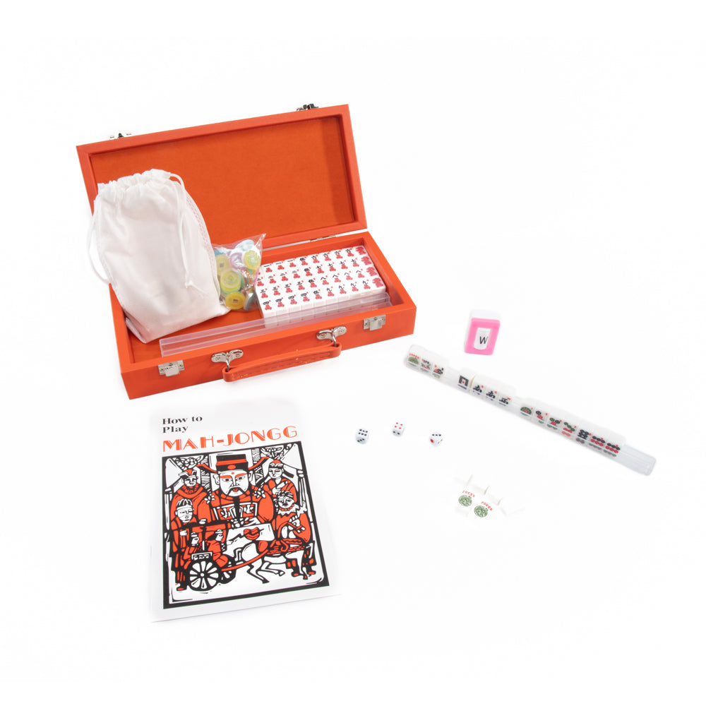 Brouk & Co. Mini Travel Mahjong Set-Orange