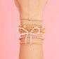 Beaded Blondes "Pink Bow" Bracelet-Standard 6.75"