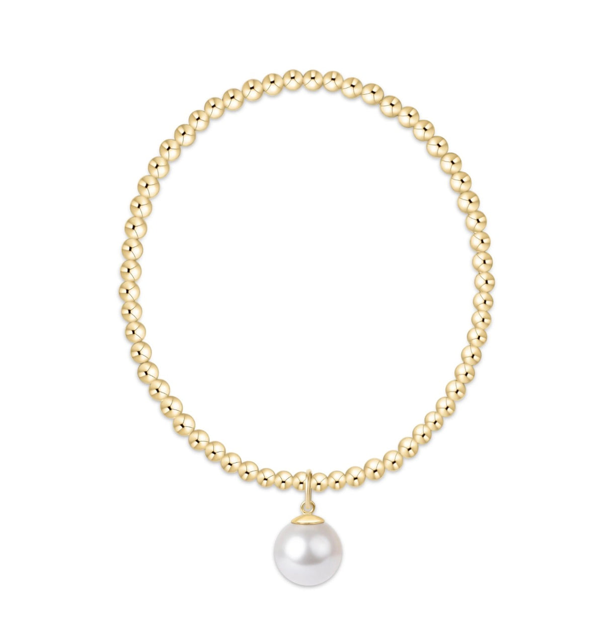 Enewton "Classic Gold" 3mm Bracelet-Classic Pearl 10mm Charm