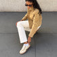Dolce Vita “Merit” Sneaker-White/Gold Leather