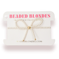 Beaded Blondes "Pearl Bow" Bracelet-Standard 6.75"