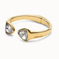 Uno de 50 "Be a Chameleon" Bangle-Gold/Moonstone