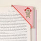 The Darling Effect Corner Keeper Fabric Bookmark-Everbloom Dusty Rose
