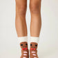 PJ Salvage "Gingerbread Man" Socks-Brown