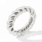 Julie Vos “Ravello” Statement Hinge Bangle -Silver