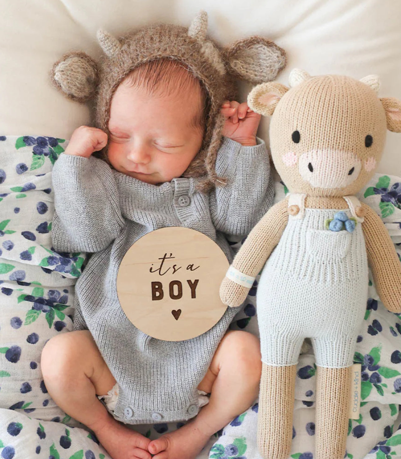 Cuddle + Kind “Asher the Cow”-Little