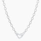 Gorjana Parker Heart Mini Necklace-Silver