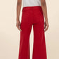 Kut from the Kloth "Meg" High Rise Wide Leg- Ruby Red