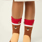 PJ Salvage Cozy Crew Socks-Brown Reindeer
