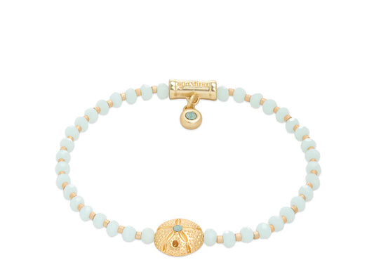 Spartina 449 Twinkle Stretch Bracelet-Pale Blue/Sand Dollar