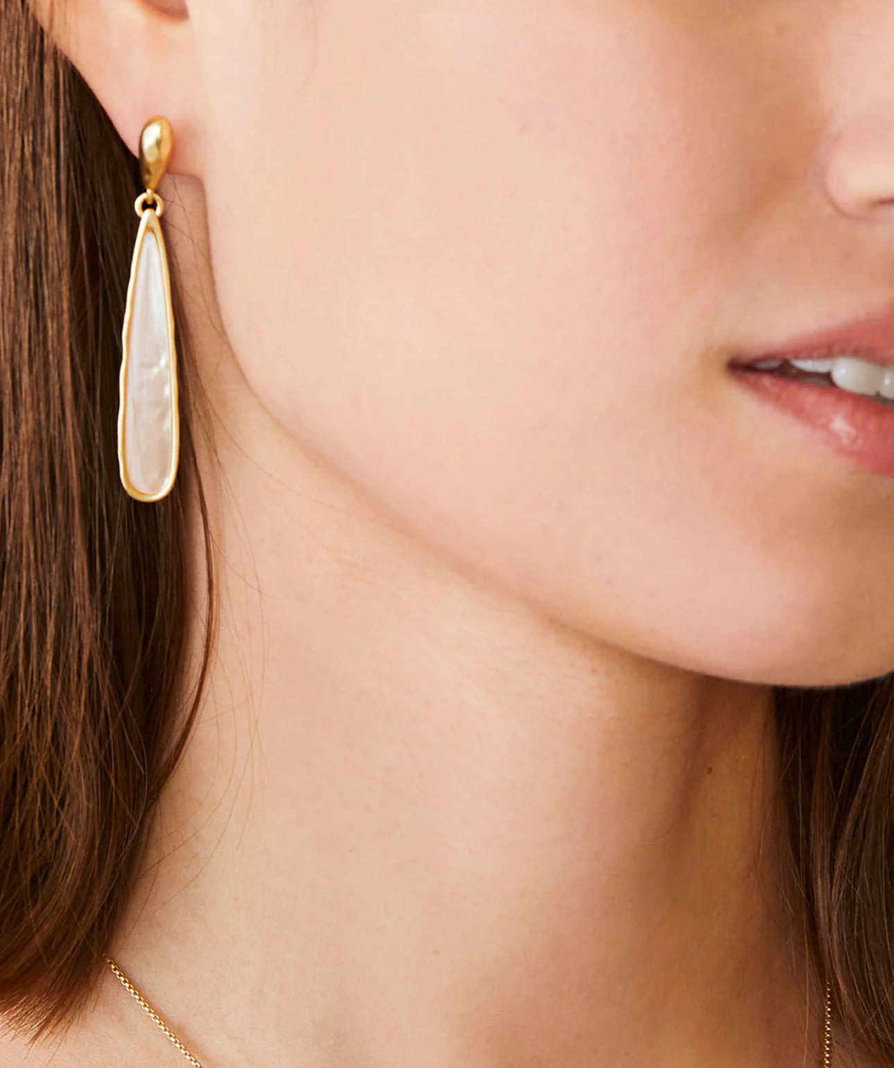 Spartina 449 Drip Earrings-MOP