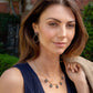Capucine de Wulf “Berry Clover” Teardrop Earrings-Gold/Blue Labradorite