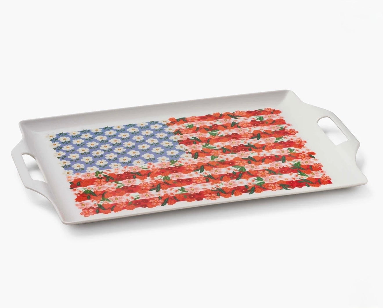 Rifle Paper Co. "Americana" Melamine Serving Platter with Handles