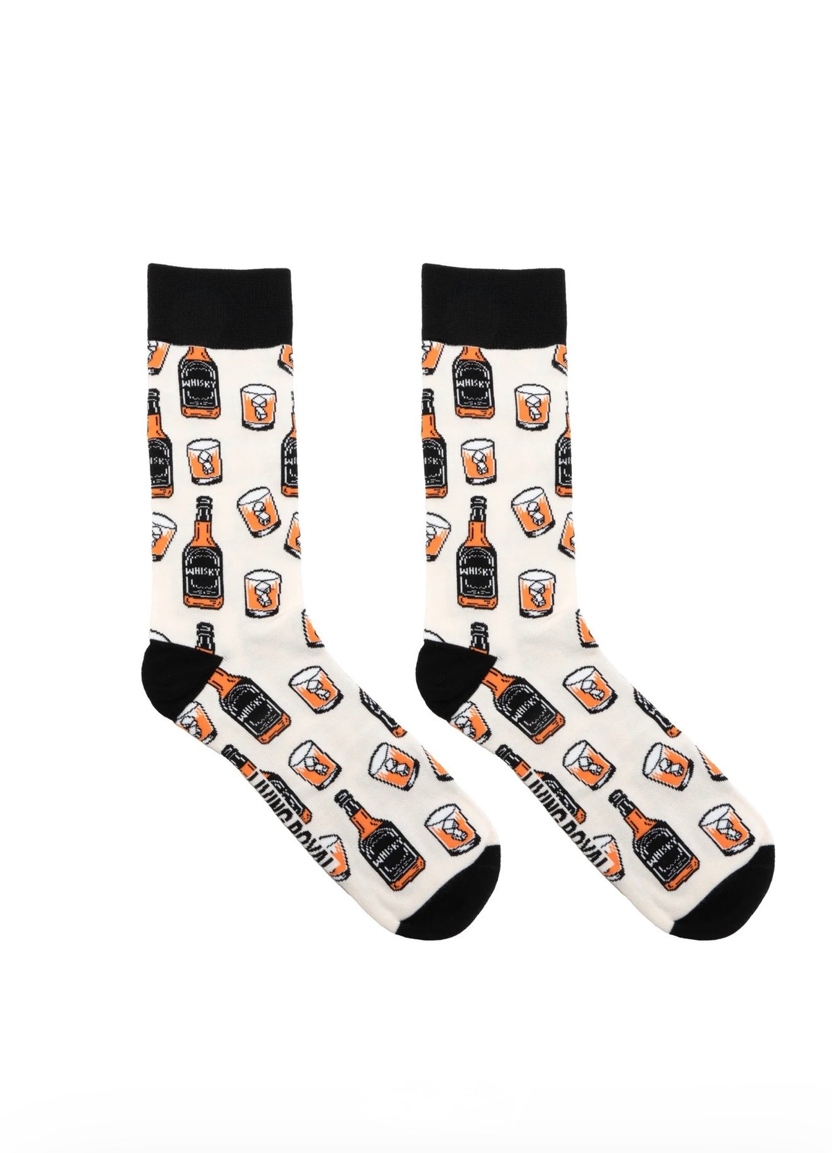 Living Royal Men's Bamboo Crew Socks-Whiskey