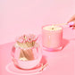 Tart Round Match Striker | Light Pink Matches