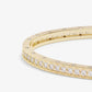 Melinda Maria “Ashley” Pavé Cuff-Gold/White