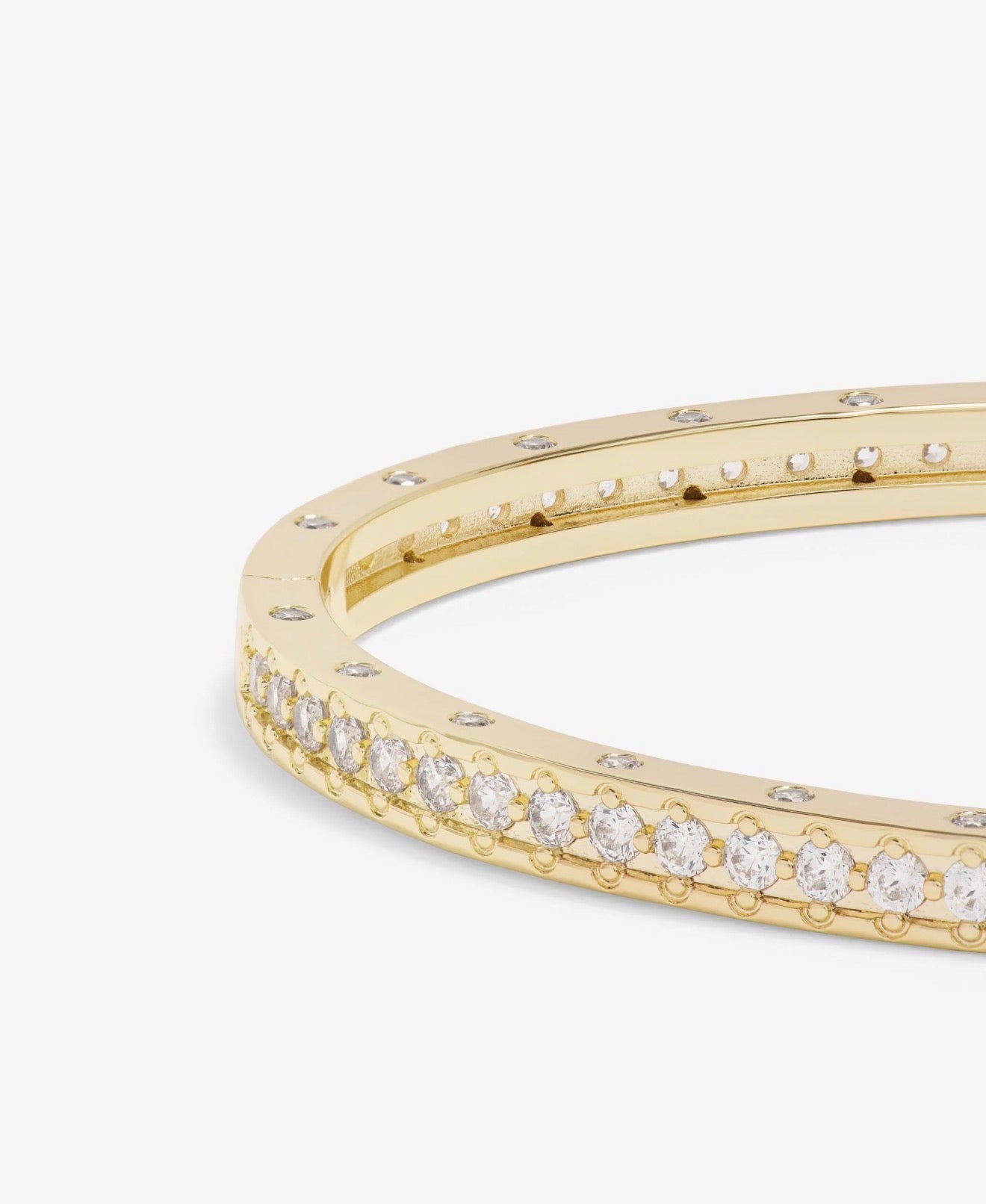 Melinda Maria “Ashley” Pavé Cuff-Gold/White