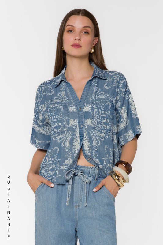 Velvet Heart "Brandon" S/S Top-Bandana