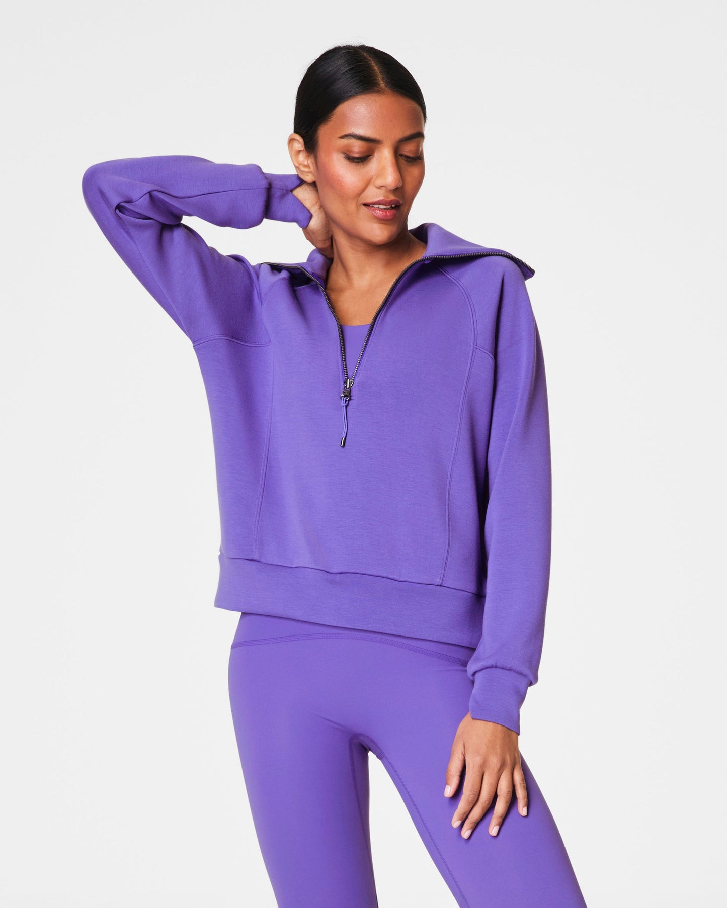 Spanx AirEssentials Half Zip-Vibrant Lilac