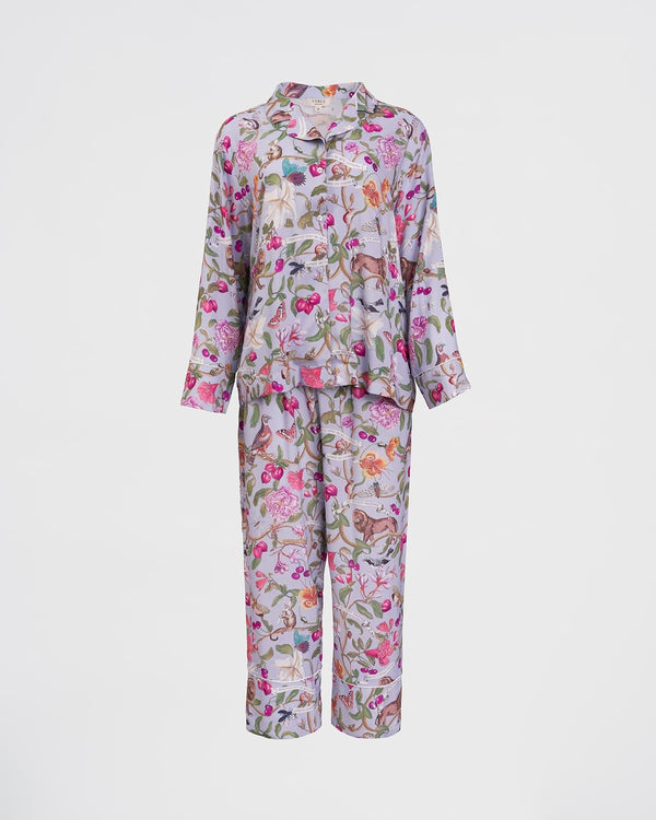 Fable England "Tree of Life" Long Pajamas-Blue