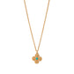 Capucine de Wulf “Berry Clover” Double Sided Charm Necklace, 16"+2" - Turquoise