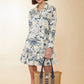 Spartina 449 "Ivonne" Dress- Clara Seascape Cream