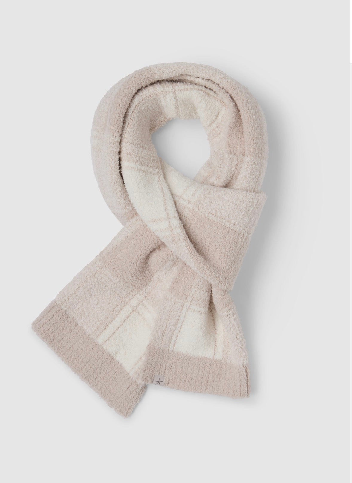 Barefoot Dreams Buffalo Plaid Scarf-Stone Multi