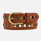 Amsterdam Heritage  “Jasmyn” | Studded Western Belt- Cognac