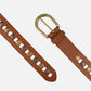 Amsterdam Heritage  “Jasmyn” | Studded Western Belt- Cognac