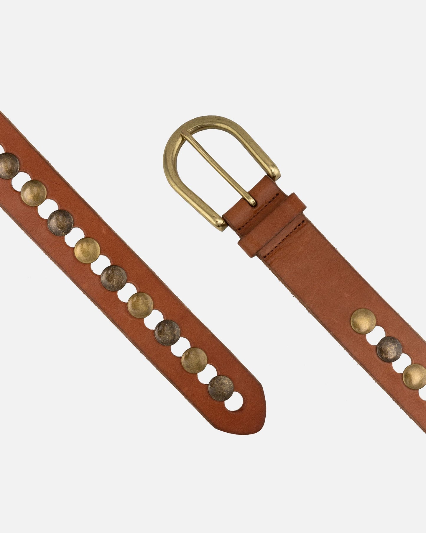 Amsterdam Heritage  “Jasmyn” | Studded Western Belt- Cognac