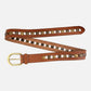 Amsterdam Heritage  “Jasmyn” | Studded Western Belt- Cognac