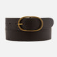 Amsterdam Heritage  “Fien” | Classic Leather Belt- Black