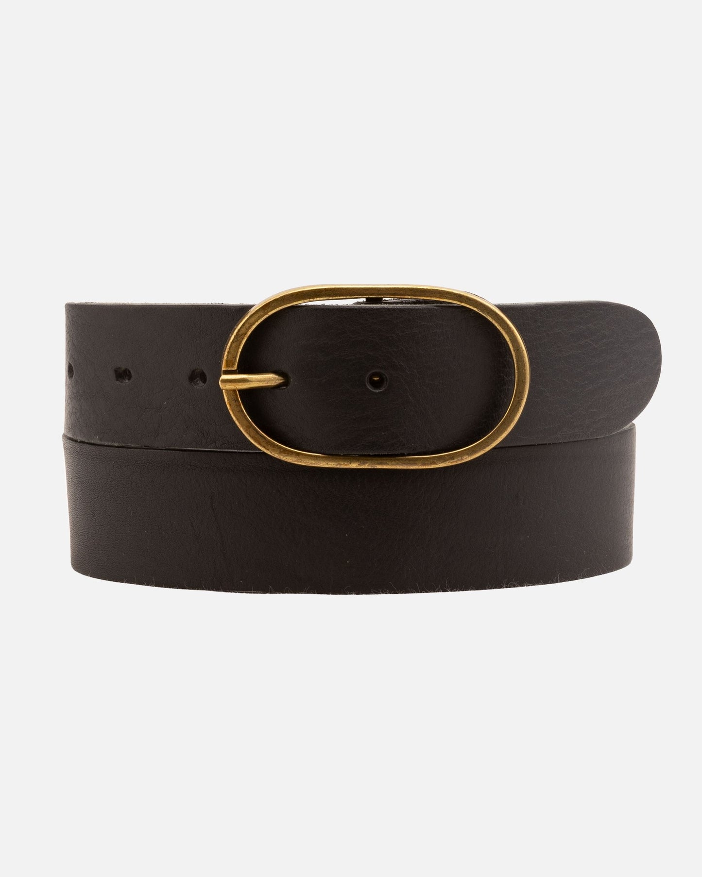 Amsterdam Heritage  “Fien” | Classic Leather Belt- Black