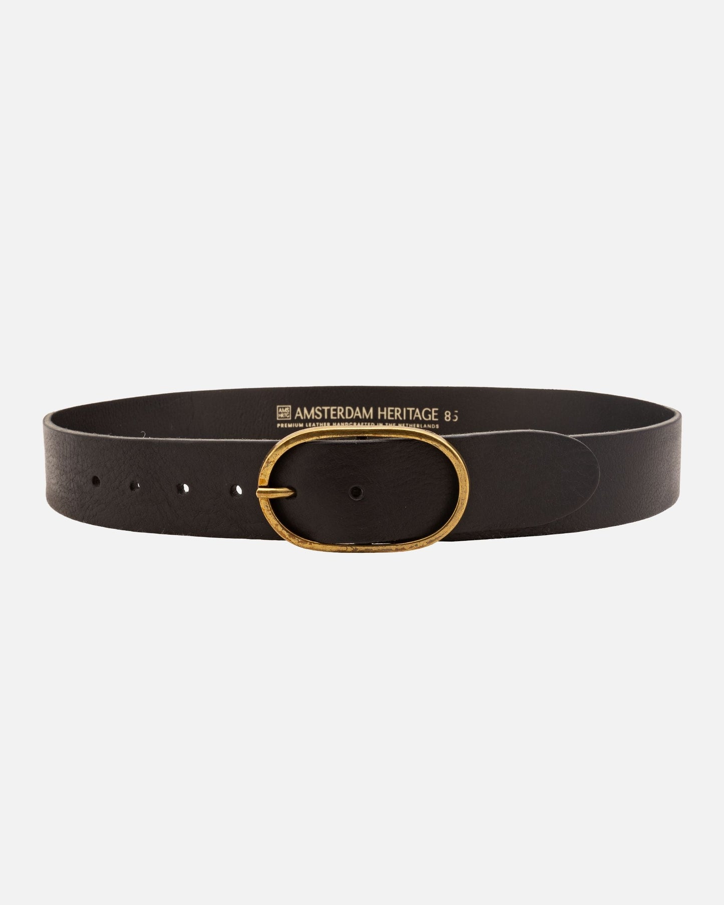 Amsterdam Heritage  “Fien” | Classic Leather Belt- Black