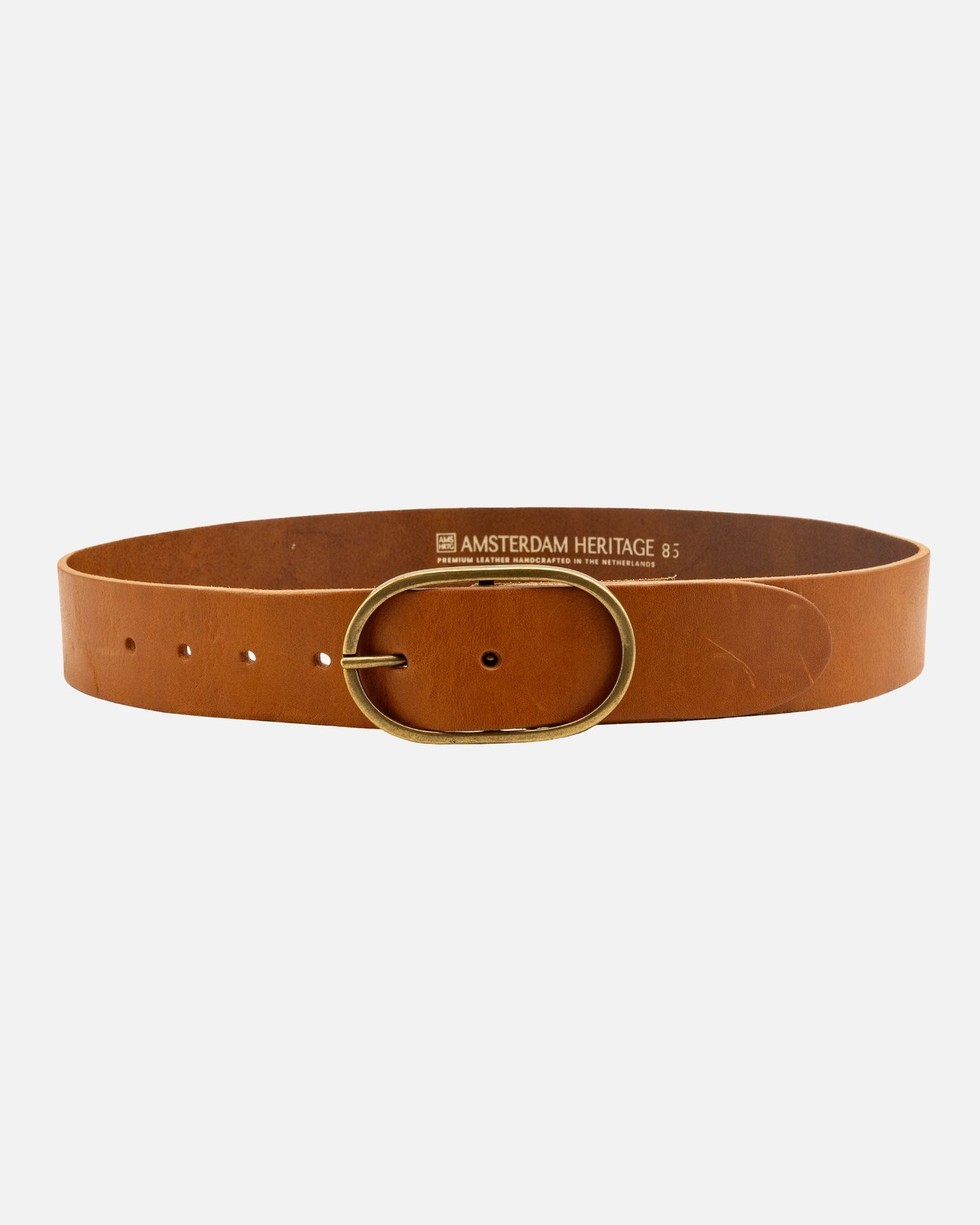 Amsterdam Heritage  “Fien” | Classic Leather Belt- Cognac