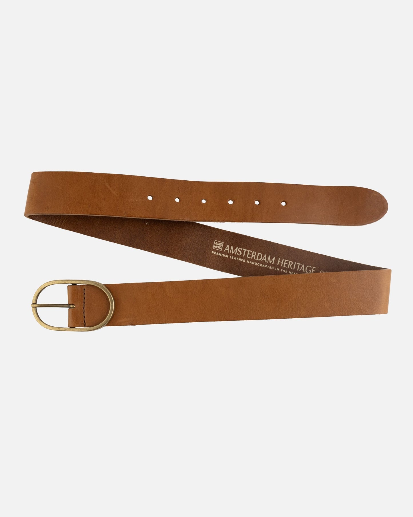 Amsterdam Heritage  “Fien” | Classic Leather Belt- Cognac