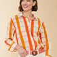Spartina 449 "Aida" Relaxed Buttondown Blouse- Richmond Hill Plaid