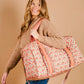 The Darling Effect On-the-Go Quilted Weekender Bag-Everbloom Dusty Rose