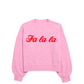 Shiraleah "Fa La La" Sweater-Bubblegum