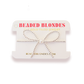 Beaded Blondes "Silver Bow" Bracelet-Standard 6.75"